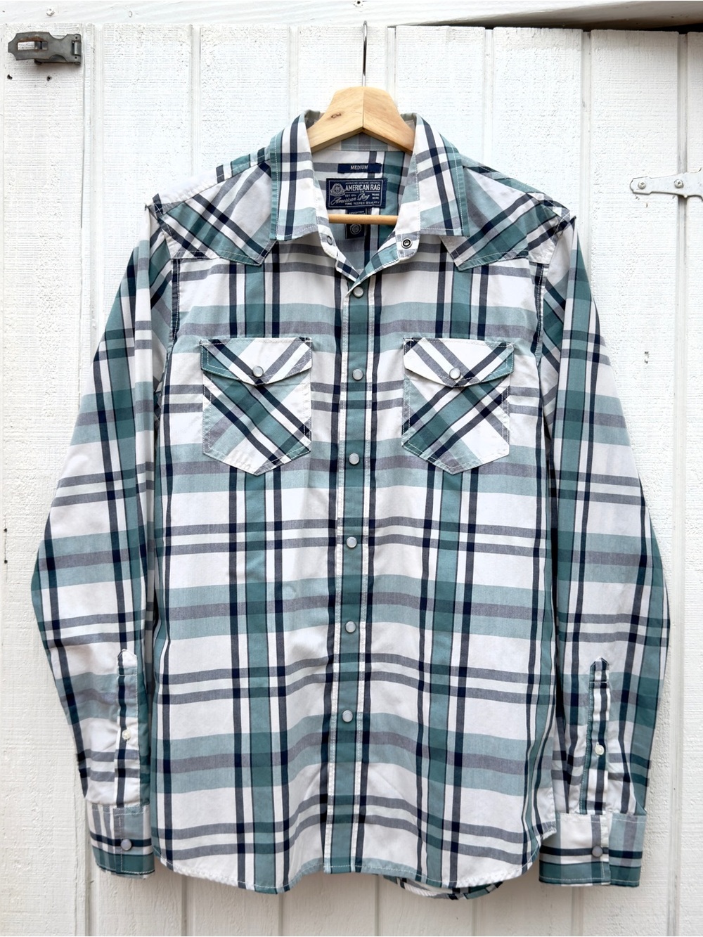 American Rag Cie Plaid Button-Up Shirt